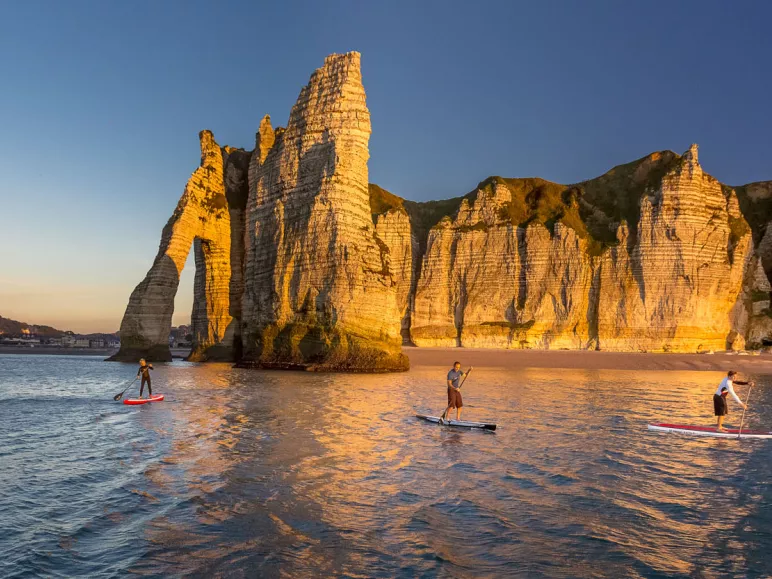 falaises etretat paddle